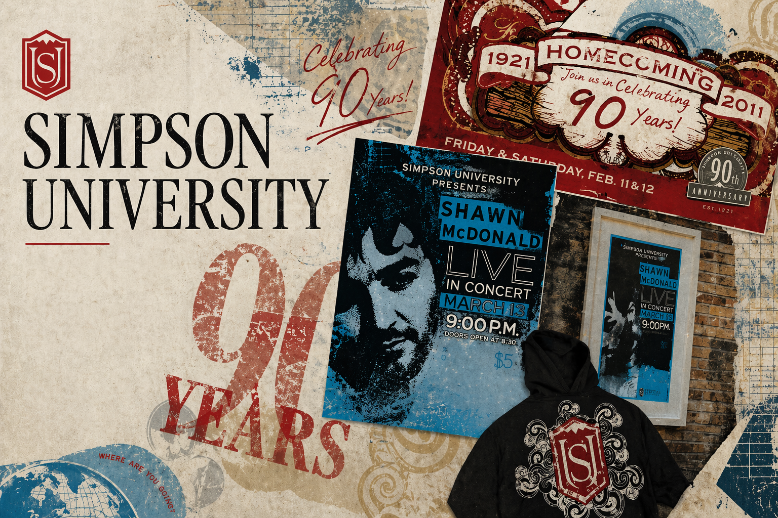 Simpson University 90th anniversary