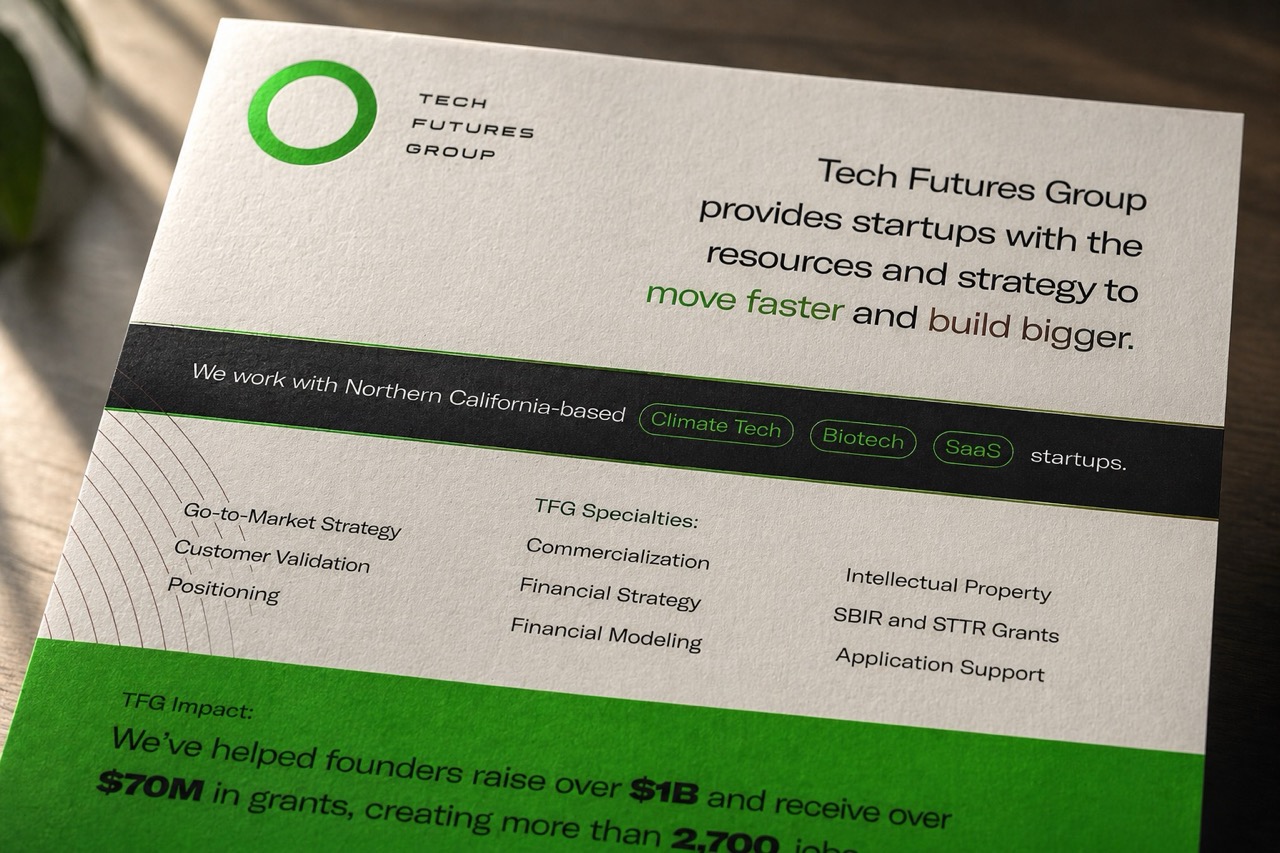 Tech Futures Group print collateral